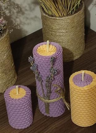 Набор свечей лаванда 🪻🪻🪻5 фото