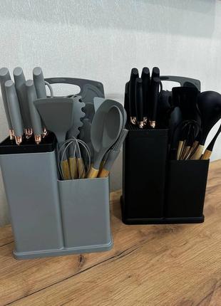 Кухонный набор ножей и аксессуаров kitchenware set 20 предметов