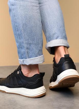 Кроссовки мужские черные2 фото
