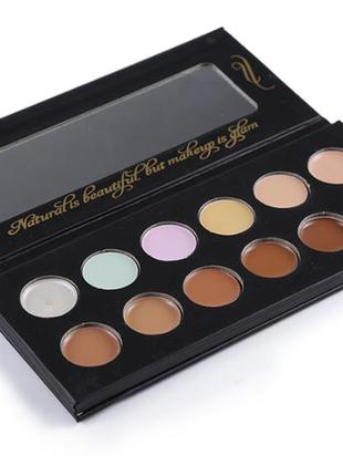 Палетка палитра корректоров консилеров с зеркалом