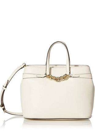 Сумка шкіряна calvin klein evelyn daytona leather satchel h0dyrzv1 оригінал