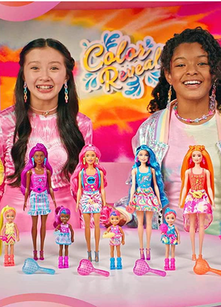 Барби цветное перевоплощение неоновые цвета barbie color reveal 7 сюрпризов оригинал6 фото
