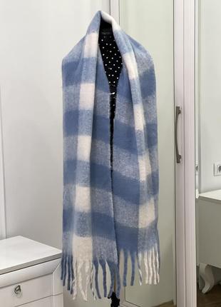 Теплый, мягкий шарф из мохера в стиле кacne studios, loewe2 фото