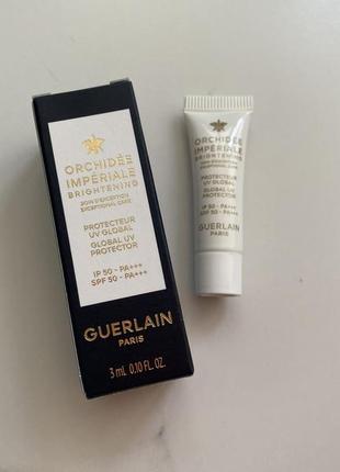 Захисна база для сяйва шкіри обличчя guerlain orchidee imperiale global uv protector spf50