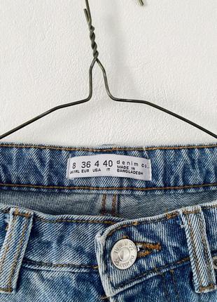 Голубые джинсовые шорты бермуды с высокой посадкой denim co3 фото