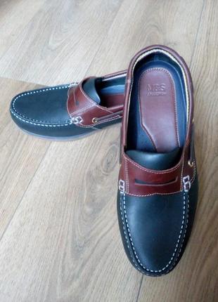 Чоловічі шкіряні топ-сайдеры marks & spencer, нові, 42 р.