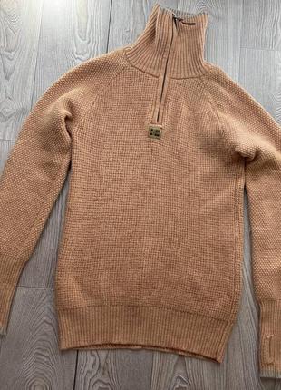 Шикарный качественный шерстяной свитер джемпер реглан3 фото