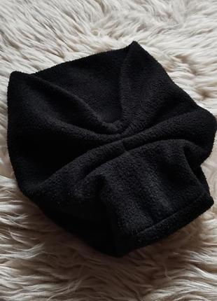 Шапка флис двойная теплая зимняя женская шапка бини из флиса4 фото