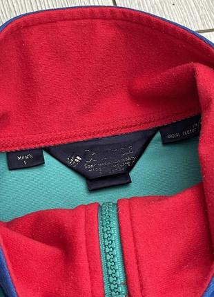 Винтажная мужская флисовая куртка columbia на молнии