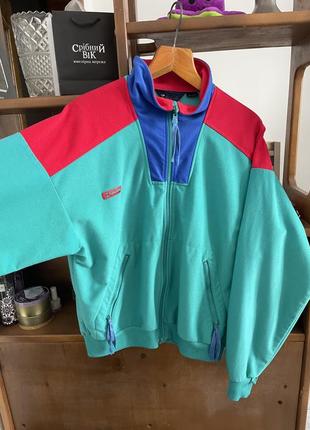 Винтажная мужская флисовая куртка columbia на молнии