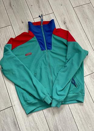 Винтажная мужская флисовая куртка columbia на молнии