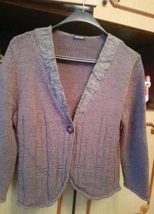 Жакет темна кава