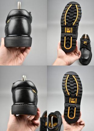 Чоловічі шкіряні кросівки чоботи caterpillar8 фото