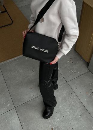 Жіноча сумка шопер marc jacobs місткий шопер а4 чорний сумка 2 в 1 марк джейкобс5 фото