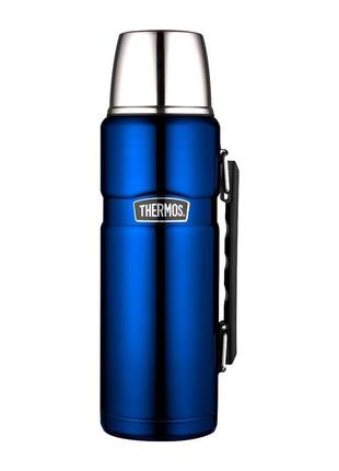 Thermos style туристичний термос з ручкою 1.2л, синій  170026