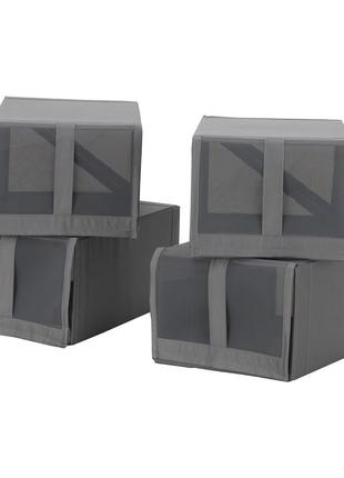 Ikea skubb контейнери для взуття 4шт 22х34х16см  804.000.04