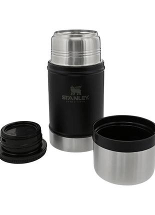 Stanley classic matte black термос для 700мл, нержавіюча сталь 10-07936-0043 фото