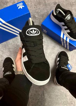 Стильные черные мужские кроссовки adidas campus замшевые мужские кроссовки campus демисезонные мужские кроссовки из натуральной замши4 фото