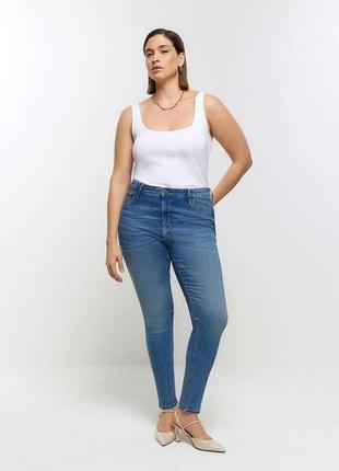 Джинси river island plus molly skinny jeans, xxl2 фото