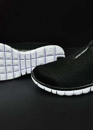 Подростковые кроссовки без шнурков черные с белым 37-41р1 фото