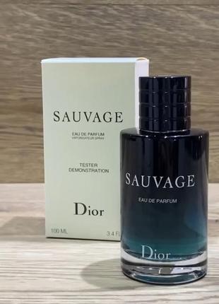 Christian dior sauvage парфюмерия/душки/тестер/парфюмированная вода1 фото