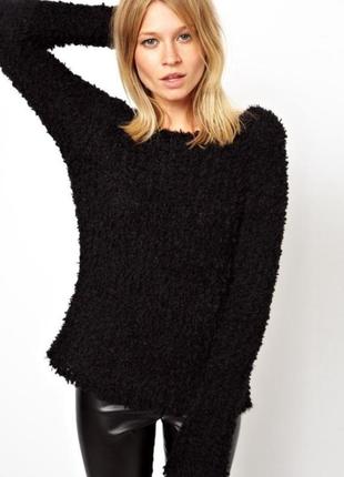 Брендовый комфортный свитер джемпер травка черного цвета от "select"9 фото