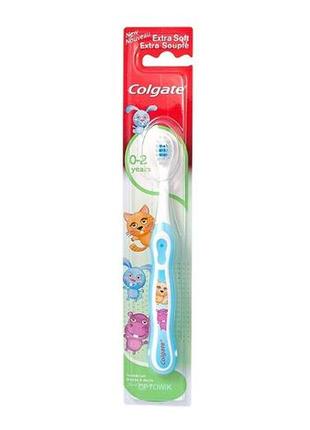 Дитяча зубна щітка, м"ягка (0-2р.) colgate extra soft1 фото