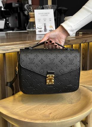 Женская сумка кросбоди клатч louis vuitton брендовая сумка через плечо черная луи витон