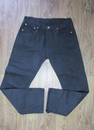 Levi's 501 джинсы оригинал w34 l32 черные1 фото