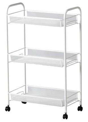 Ikea hornavan візок білий 26x48x77см 702.438.73