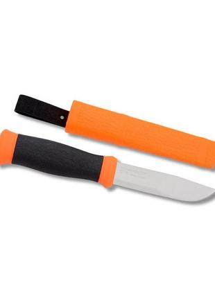 Туристичний ніж з чохлом, нержавіюча сталь morakniv 2000 orange 12057