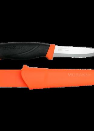 Morakniv companion heavy duty orange туристичний ніж з чохлом, вуглецева сталь 12495