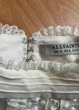 Ажурна шифонова блуза allsaints3 фото