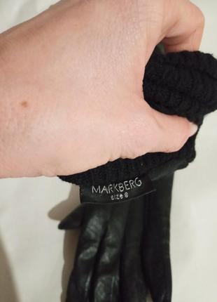 Перчатки кожа перчатки перчатки кожа шерсть mark berg markberg9 фото