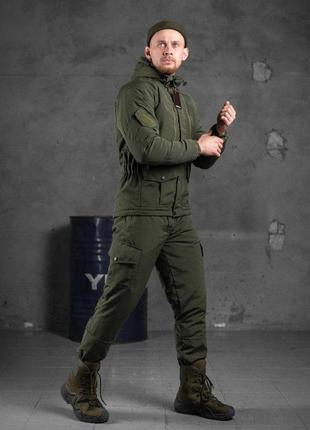 Тактичний костюм хакі зима горка військова форма олива ріп стоп2 фото