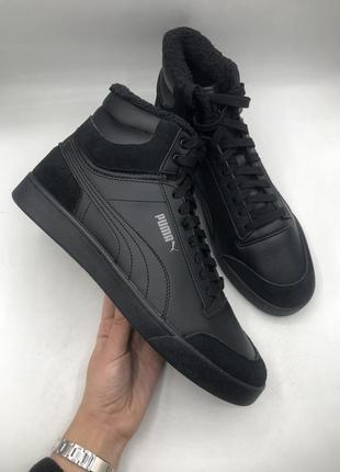 Снікерcи puma shuffle mid fur (387609 01) оригінал