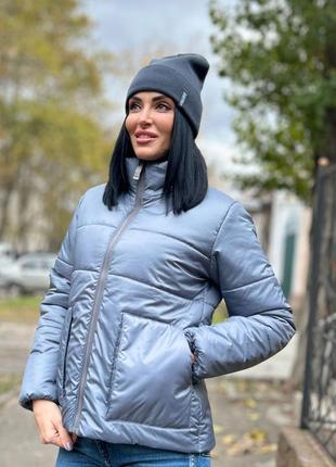 Демісезонна утеплена куртка на синтепоні 42-522 фото