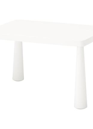 Дитячий стіл 77х55см, білий ikea mammut 503.651.77