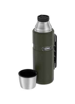 Thermos style туристичний термос з ручкою 1.2л, темно-зелений 1700282 фото