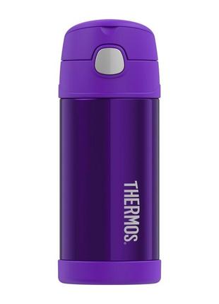 Thermos funtainer дитячий термос з трубочкою 355мл, фіолетовий 12001e