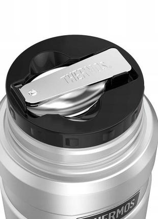 Thermos "stainless king food flask" термос для їжі з ложкою 710мл, срібний колір 1730506 фото