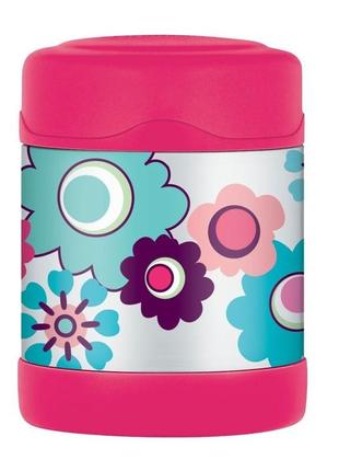 Thermos funtainer дитячий термос для їжі 290мл, квіти 123011