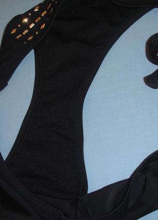 Низ от купальника раздельного трусики женские плавки размер 44-46 / 10 черные бикини2 фото