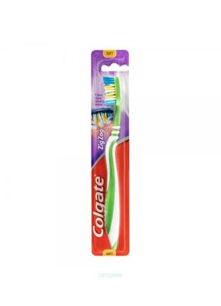 Colgate zig zag soft колгейт зіг-заг 1шт. зубна щітка, м"ягка