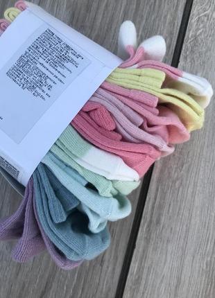 Носки женские девчачьи стильные цветные тренд актуальные 10пар носки3 фото