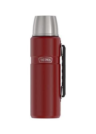 Thermos style туристичний термос з ручкою 1.2л, темно-червоний  170029