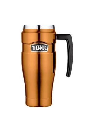 Thermos style термокружка 470мл з ручкою, мідний колір 160034