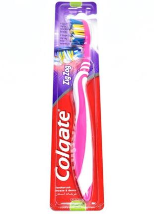 Colgate zig zag  колгейт зіг-заг 1шт. зубна щітка середньої жорсткості1 фото