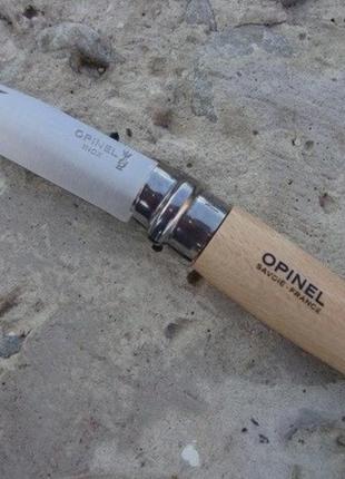 Opinel inox natural blister 09 складаний ніж 90мм, бук  0012543 фото