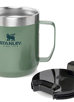 Stanley hammertone green термокружка з ручкою 350мл, нержавіюча сталь 10-09366-0054 фото